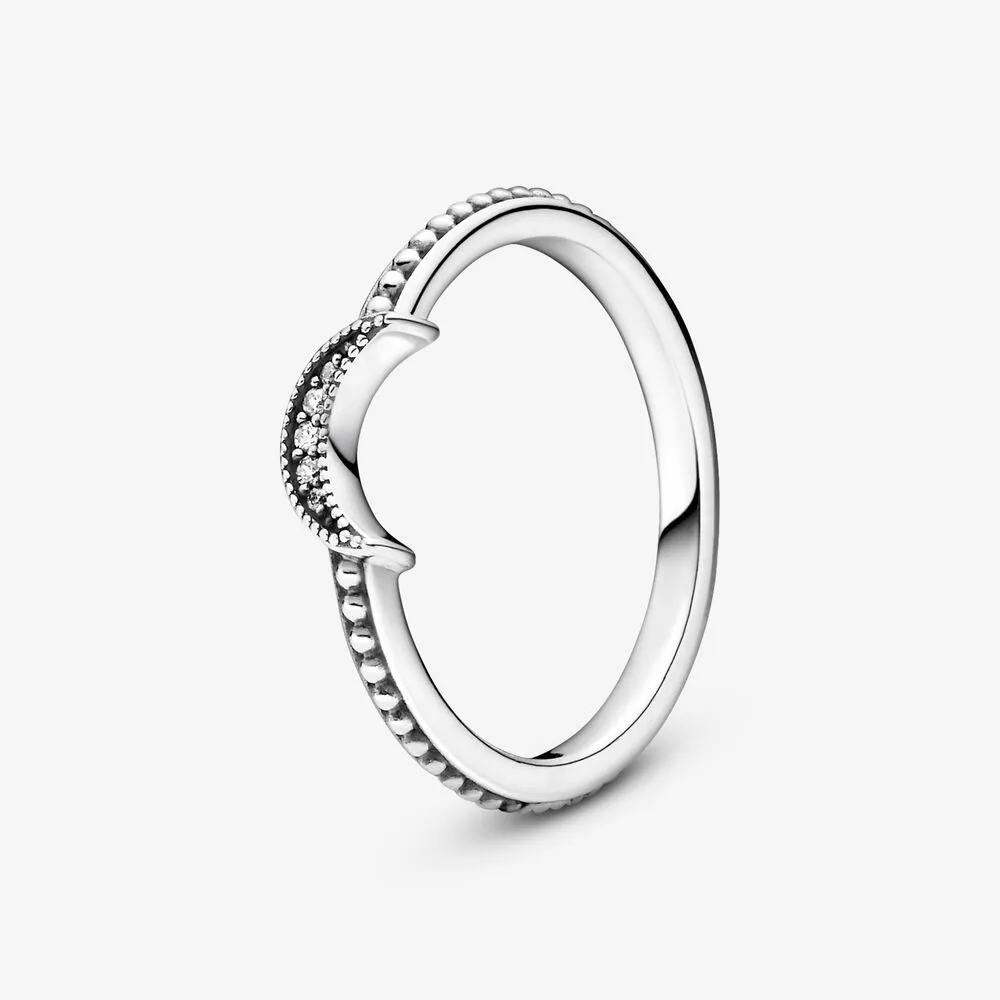 Crescent Moon Beaded 50