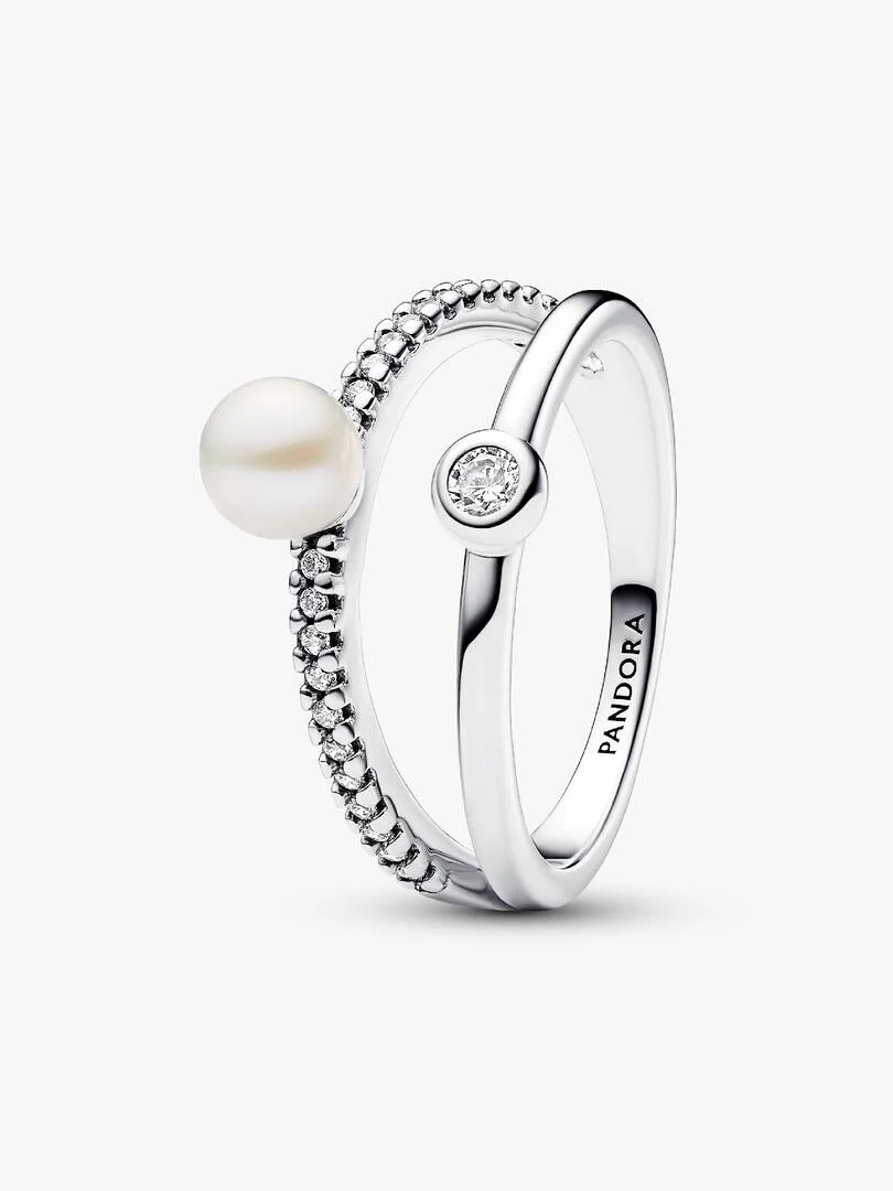 Cultured Pearl & Pavé Double 50