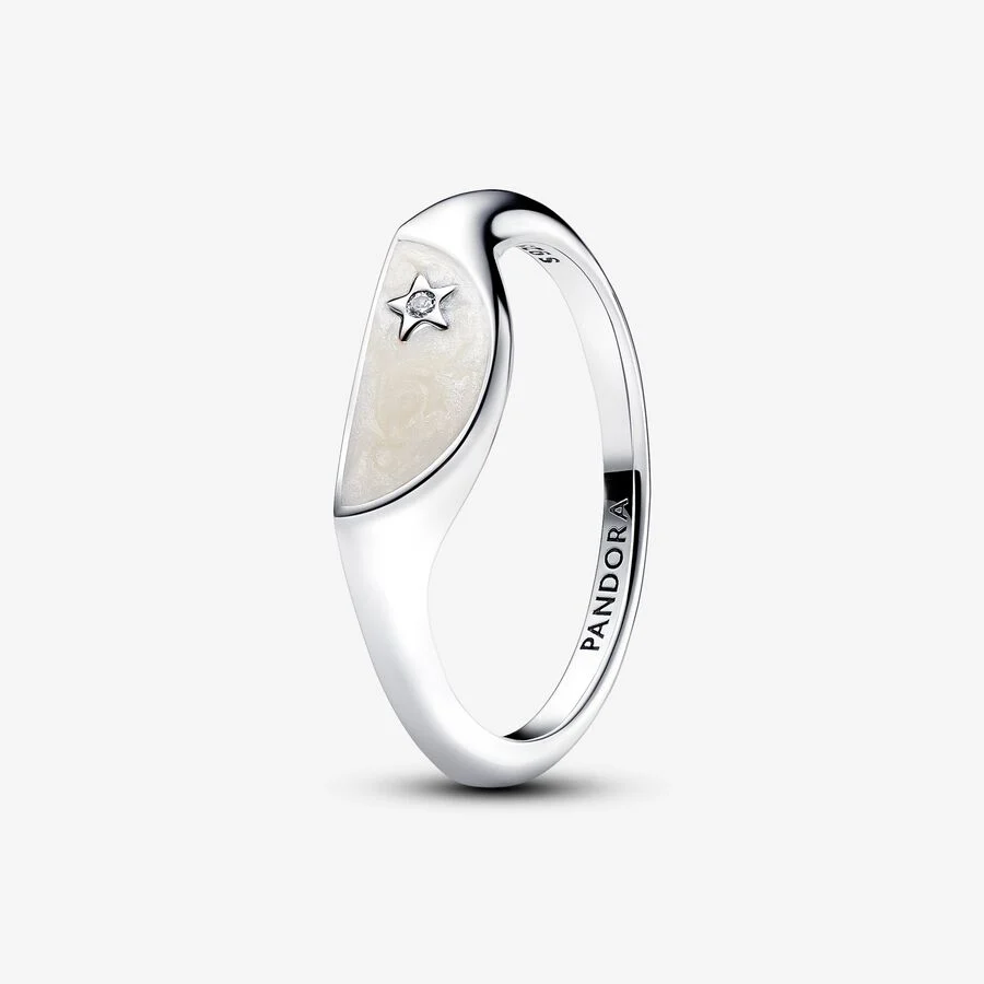 ME Halved Enamel Signet 50