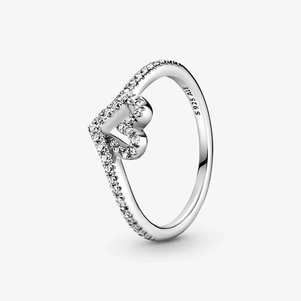 Sparkling Wishbone Heart 56
