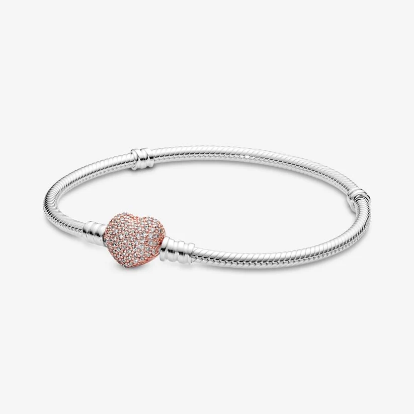 [10179] Pandora Rose Pave Heart 20 cm
