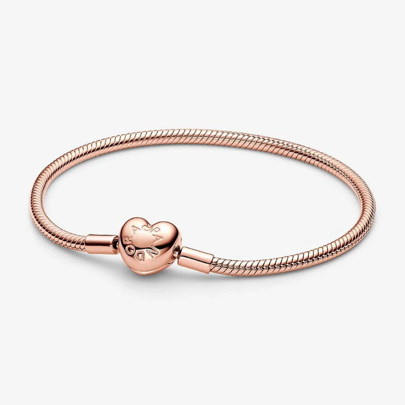 [13226] Moments Heart Clasp Snake Chain 19