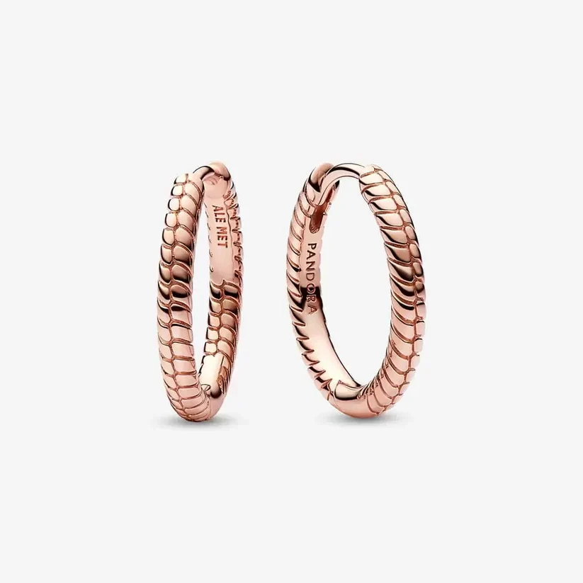 [2151] Small Charm Hoop Rose