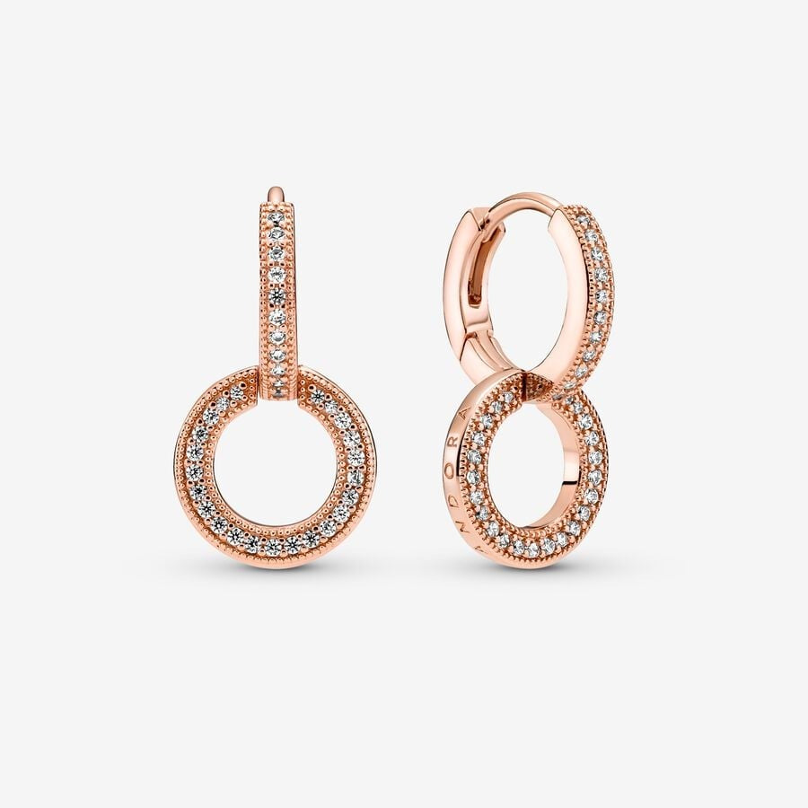 [2152] Sparkling Double Hoop Rose