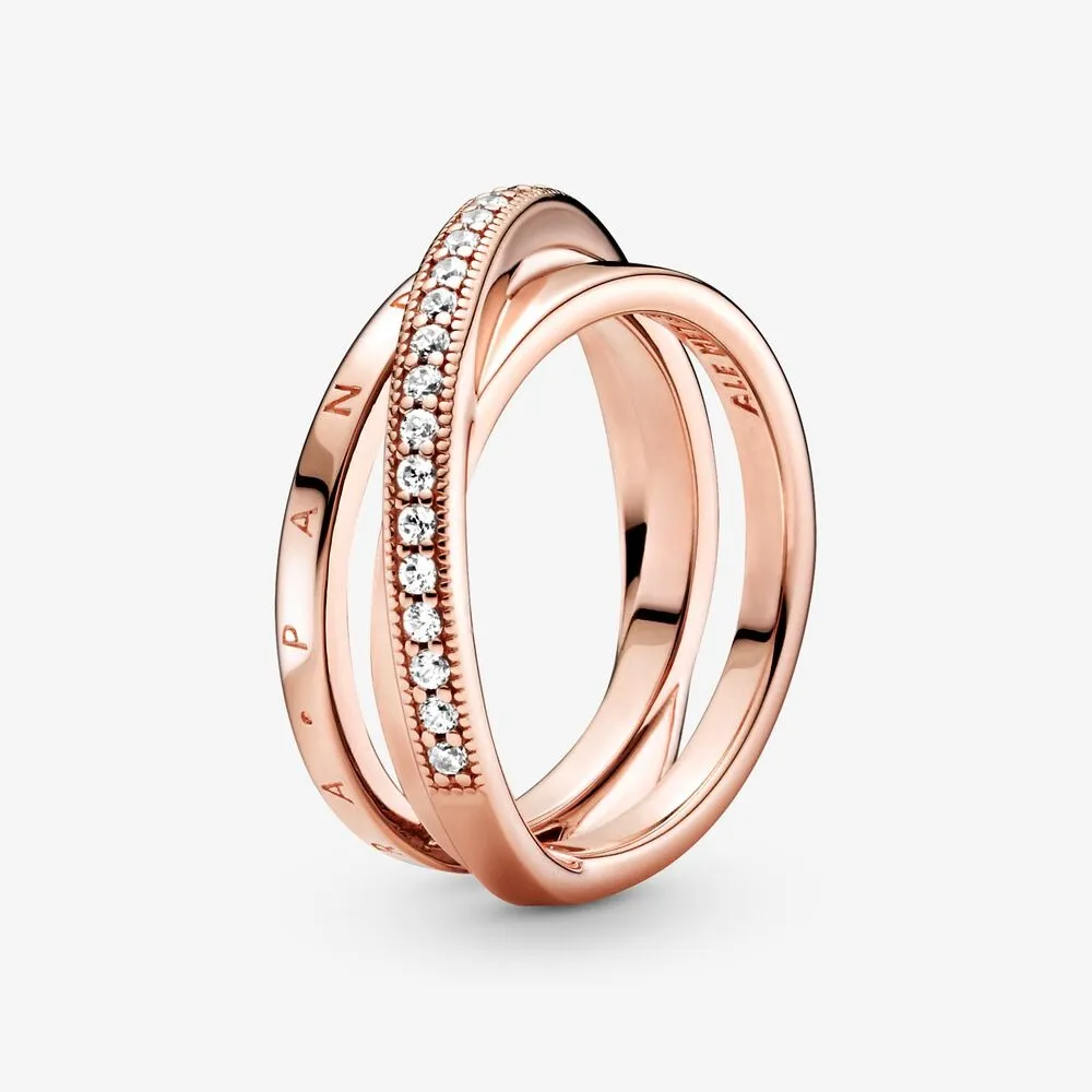 Crossover Pave Triple Band 58