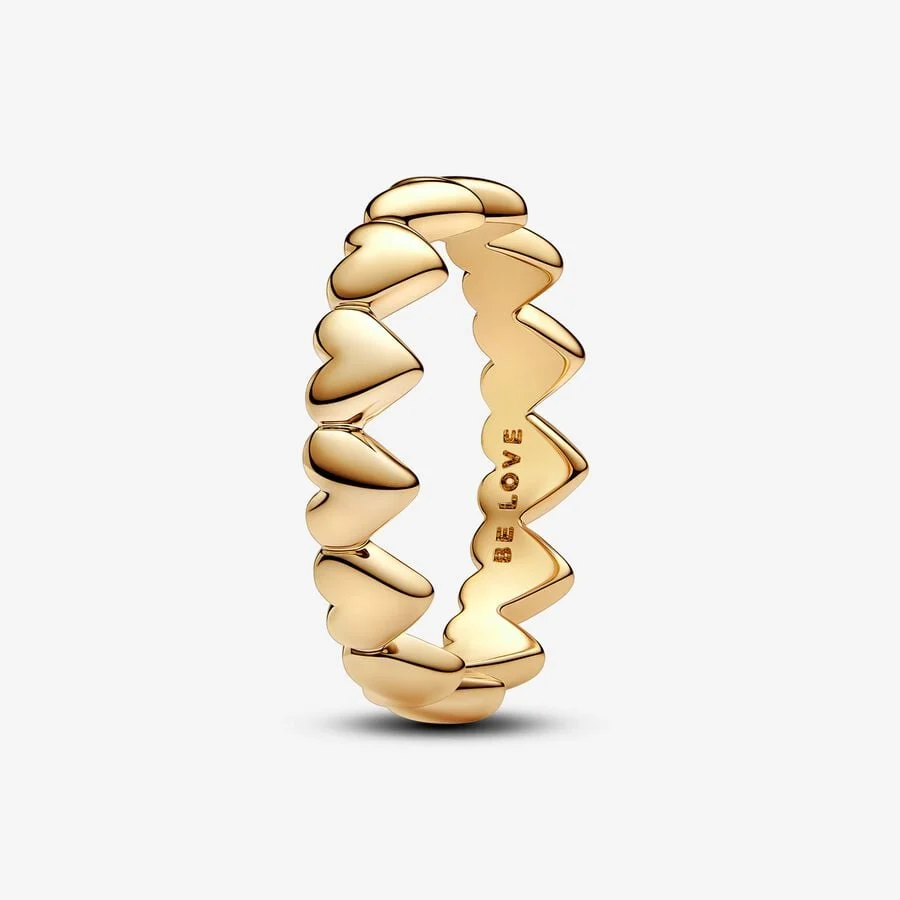 Row of Hearts Gold 50