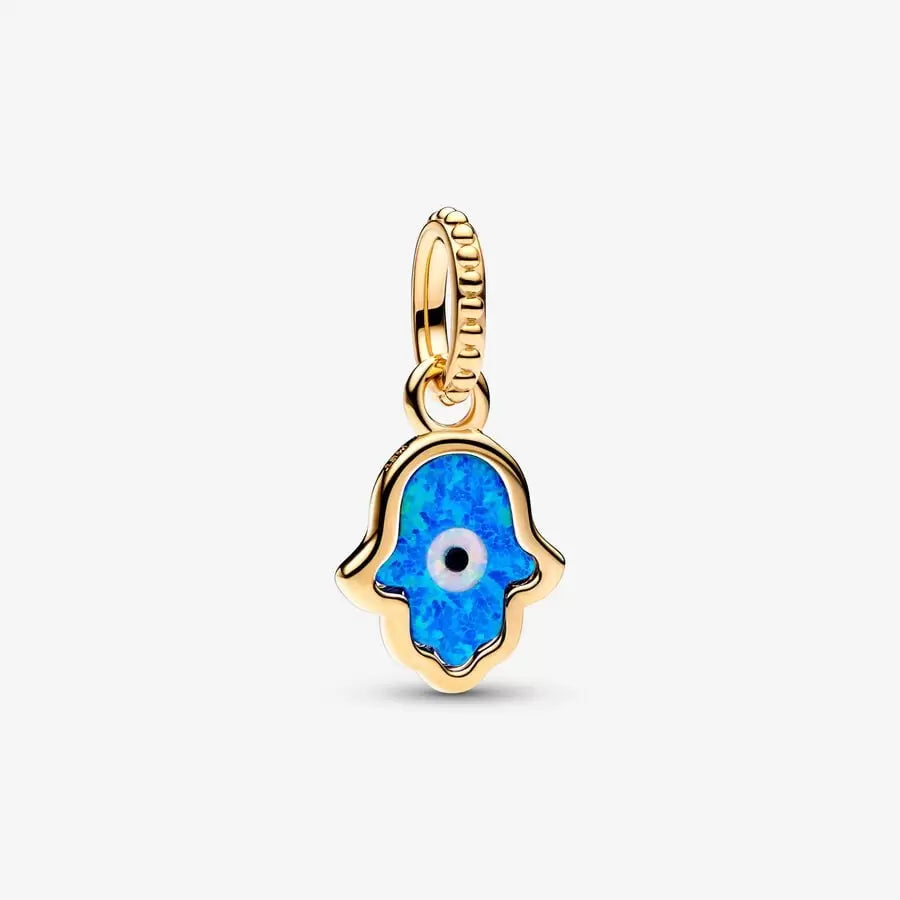 [2336] Opalescent Blue Hamsa Hand