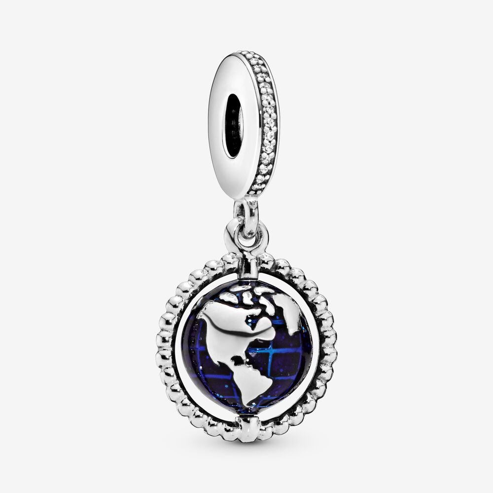 [2367] Spinning Globe Dangle