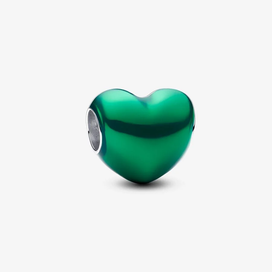 Metallic Green Heart