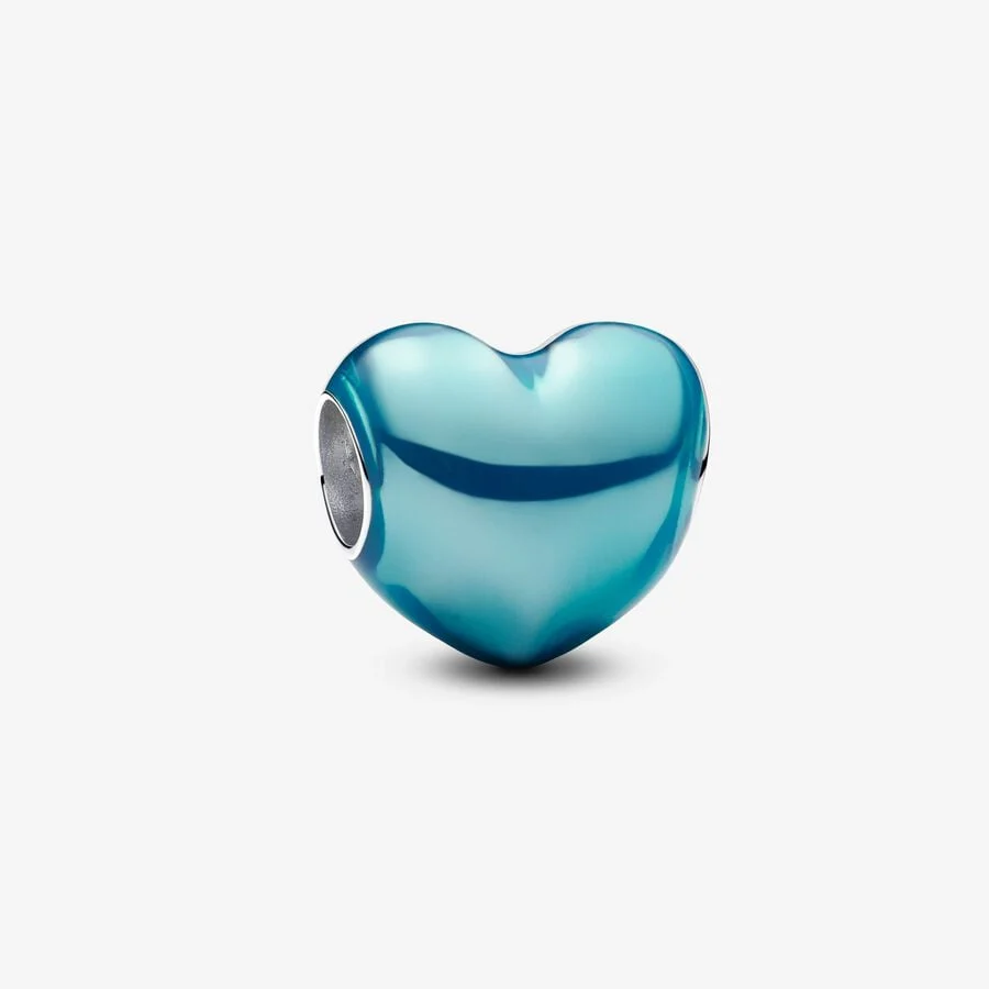 [11113] Metallic Sky Blue Heart