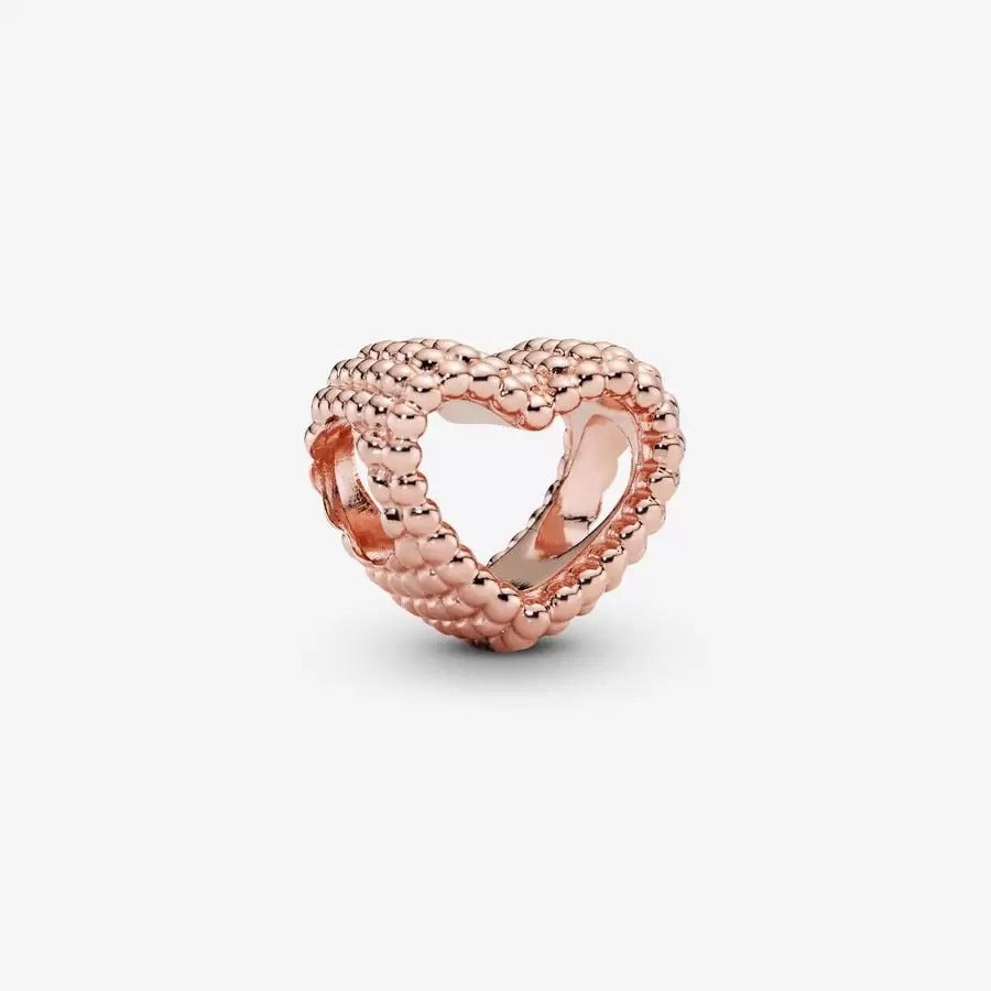[2113] Beaded Heart Rose