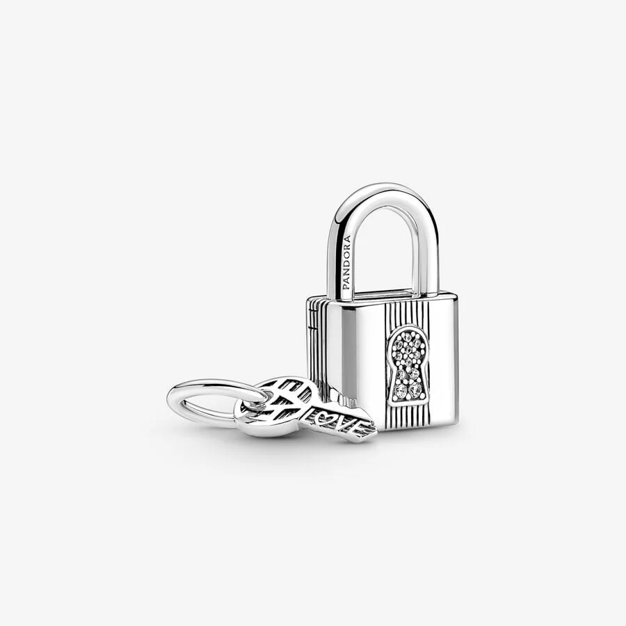 [2383] Padlock and Key Dangle