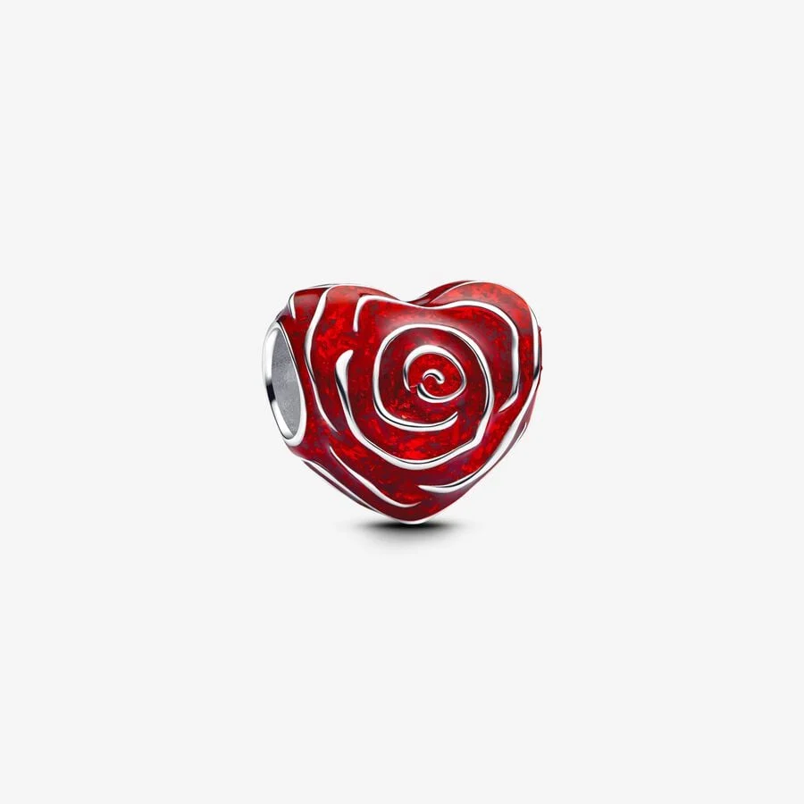 [5031] Rose Heart Charm