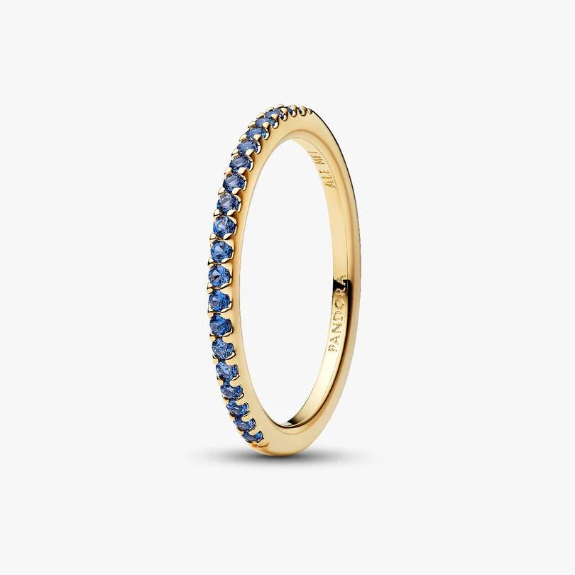 Sparkling Blue Half-Eternity Band 54