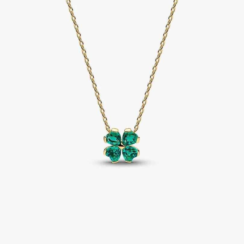 [99144] Green Lucky Clover Pendant
