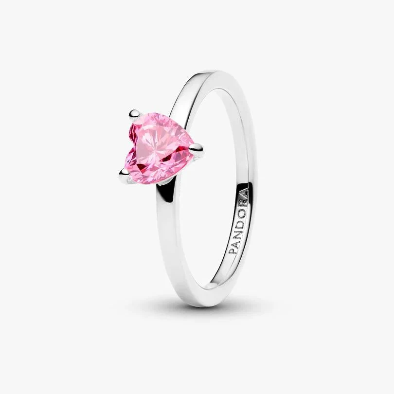 [99279] Sparkling Pink Heart Solitaire 52