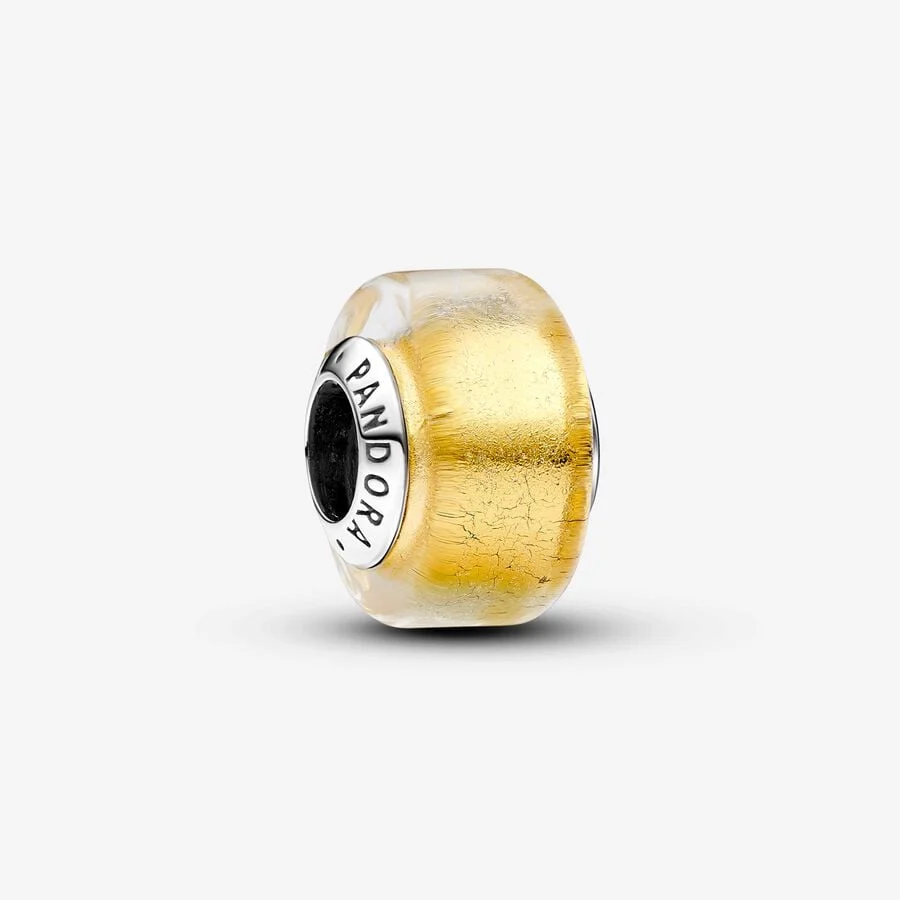 [878] Golden Mini Murano Glass