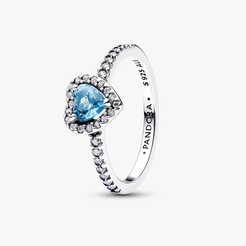 Elevated Light Blue Heart 56